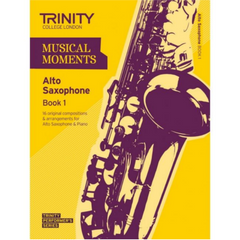 Trinity Musical Moments Alto Saxophone Book 1-Woodwind-Trinity College London-Engadine Music