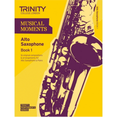 Trinity Musical Moments Alto Saxophone Book 1-Woodwind-Trinity College London-Engadine Music