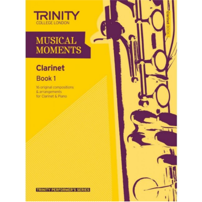 Trinity Musical Moments Clarinet Book 1-Woodwind-Trinity College London-Engadine Music