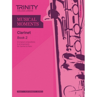 Trinity Musical Moments Clarinet Book 2-Woodwind-Trinity College London-Engadine Music