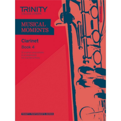 Trinity Musical Moments Clarinet Book 4-Woodwind-Trinity College London-Engadine Music