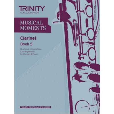 Trinity Musical Moments Clarinet Book 5-Woodwind-Trinity College London-Engadine Music
