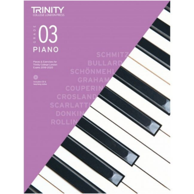 Trinity Piano Pieces & Exercises 2018-2020 - Grade 3 Bk/CD-Piano & Keyboard-Trinity College London-Engadine Music
