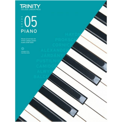 Trinity Piano Pieces & Exercises 2018-2020 - Grade 5 Bk/CD-Piano & Keyboard-Trinity College London-Engadine Music
