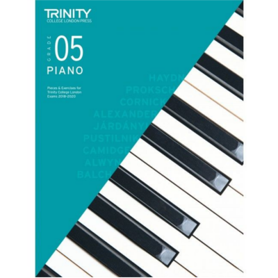 Trinity Piano Pieces & Exercises 2018-2020 - Grade 5-Piano & Keyboard-Trinity College London-Engadine Music