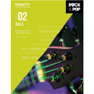 Trinity Rock & Pop From 2018 Bass - Grade 2-Guitar & Folk-Trinity College London-Engadine Music