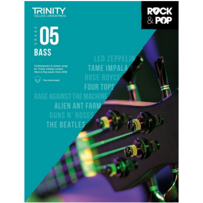Trinity Rock & Pop From 2018 Bass - Grade 5-Guitar & Folk-Trinity College London-Engadine Music