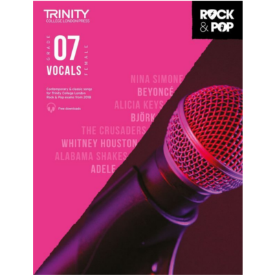 Trinity Rock & Pop From 2018 Female Vocals - Grade 7-Vocal-Trinity College London-Engadine Music