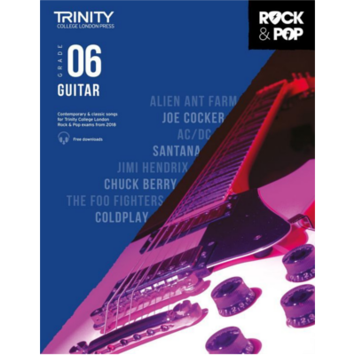 Trinity Rock & Pop From 2018 Guitar - Grade 6-Guitar & Folk-Trinity College London-Engadine Music