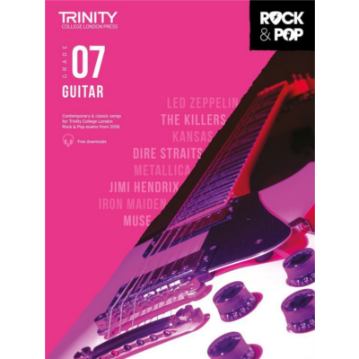 Trinity Rock & Pop From 2018 Guitar - Grade 7-Guitar & Folk-Trinity College London-Engadine Music