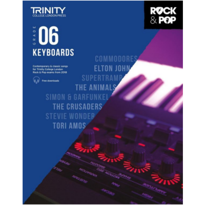 Trinity Rock & Pop From 2018 Keyboards - Grade 6-Piano & Keyboard-Trinity College London-Engadine Music