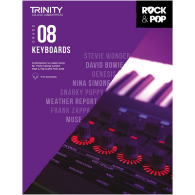Trinity Rock & Pop From 2018 Keyboards - Grade 8-Piano & Keyboard-Trinity College London-Engadine Music