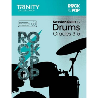 Trinity Rock & Pop From 2018 Session Skills for Drums - Grades 3-5-Percussion-Trinity College London-Engadine Music