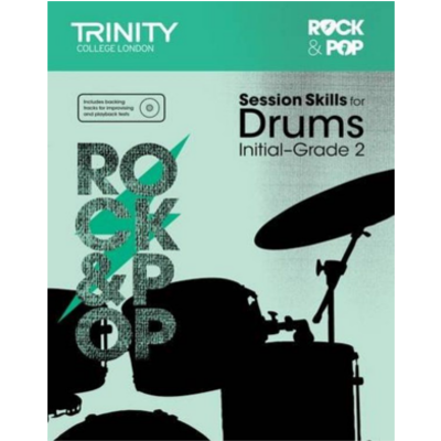 Trinity Rock & Pop From 2018 Session Skills for Drums - Initial-Grade 2-Percussion-Trinity College London-Engadine Music