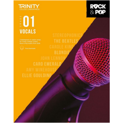 Trinity Rock & Pop From 2018 Vocals - Grade 1-Vocal-Trinity College London-Engadine Music
