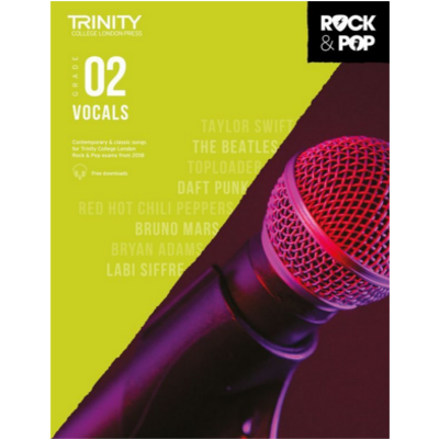 Trinity Rock & Pop From 2018 Vocals - Grade 2-Vocal-Trinity College London-Engadine Music