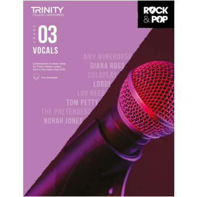 Trinity Rock & Pop From 2018 Vocals - Grade 3-Vocal-Trinity College London-Engadine Music