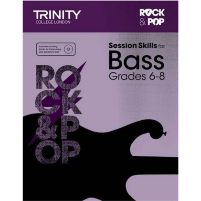 Trinity Rock & Pop Session Skills From 2018 for Bass Grades 6-8-Guitar & Folk-Trinity College London-Engadine Music
