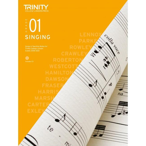 Trinity Singing Exam Pieces 2018-2021 - Grade 1 Bk/CD-Vocal-Trinity College London-Engadine Music