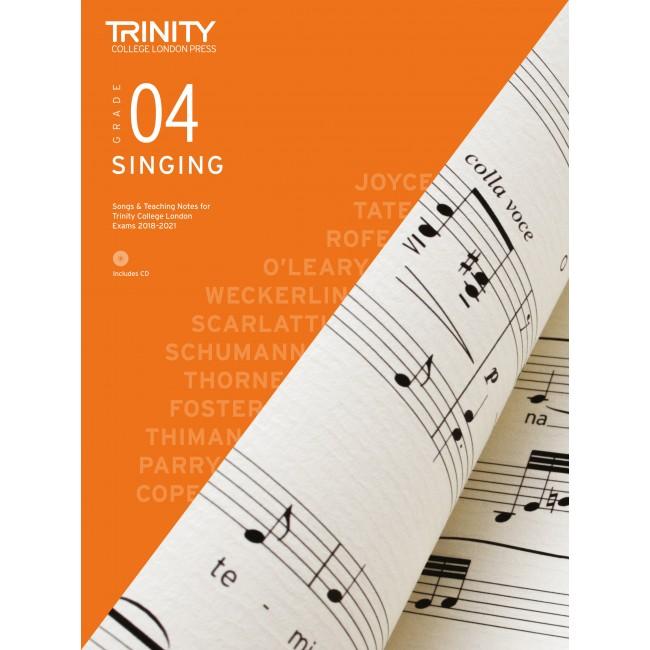 Trinity Singing Exam Pieces 2018-2021 - Grade 4 Bk/CD-Vocal-Trinity College London-Engadine Music
