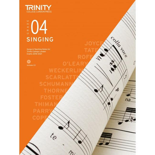 Trinity Singing Exam Pieces 2018-2021 - Grade 4 Bk/CD-Vocal-Trinity College London-Engadine Music