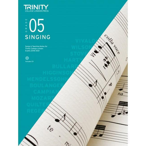 Trinity Singing Exam Pieces 2018-2021 - Grade 5 Bk/CD-Vocal-Trinity College London-Engadine Music