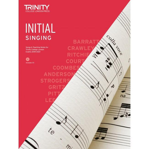 Trinity Singing Exam Pieces 2018-2021 - Initial Bk/CD-Vocal-Trinity College London-Engadine Music