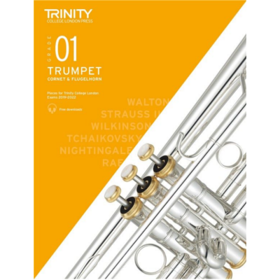 Trinity Trumpet, Cornet & Flugelhorn Exam Pieces 2019-2022 - Grade 1-Brass-Trinity College London-Engadine Music