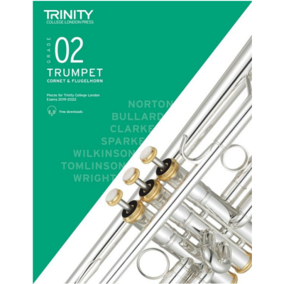 Trinity Trumpet, Cornet & Flugelhorn Exam Pieces 2019-2022 - Grade 2-Brass-Trinity College London-Engadine Music