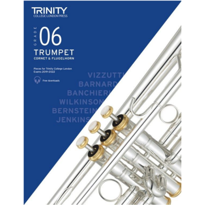 Trinity Trumpet, Cornet & Flugelhorn Exam Pieces 2019-2022 - Grade 6-Brass-Trinity College London-Engadine Music