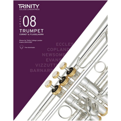 Trinity Trumpet, Cornet & Flugelhorn Exam Pieces 2019-2022 - Grade 8-Brass-Trinity College London-Engadine Music