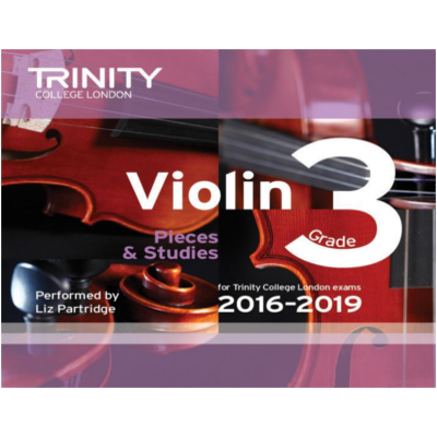 Trinity Violin Exam Pieces 2016-2019 - Grade 3 CD-Strings-Trinity College London-Engadine Music