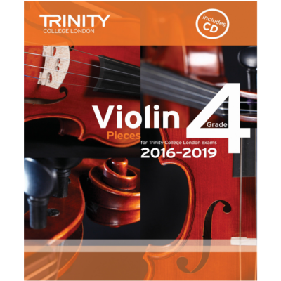 Trinity Violin Exam Pieces 2016-2019 - Grade 4 Bk/CD-Strings-Trinity College London-Engadine Music