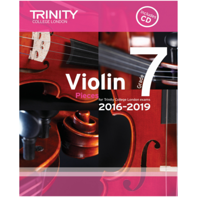 Trinity Violin Exam Pieces 2016-2019- Grade 7 Bk/CD-Strings-Trinity College London-Engadine Music