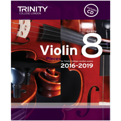 Trinity Violin Exam Pieces 2016-2019 - Grade 8 Bk/CD-Strings-Trinity College London-Engadine Music