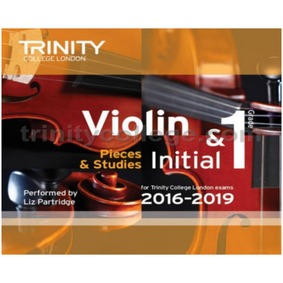 Trinity Violin Exam Pieces 2016-2019 - Initial-Grade 1 CD-Strings-Trinity College London-Engadine Music