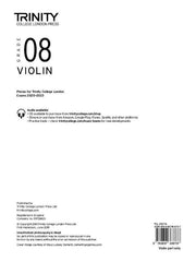 Trinity Violin Exam Pieces 2020-2023 Grade 8, Violin Part Only