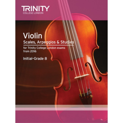 Trinity Violin Scales, Arpeggios & Studies From 2016 - Initial - Grade 8-Strings-Trinity College London-Engadine Music