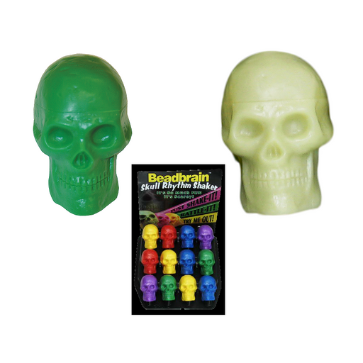 Trophy Bead Brain Skull Shaker - Various