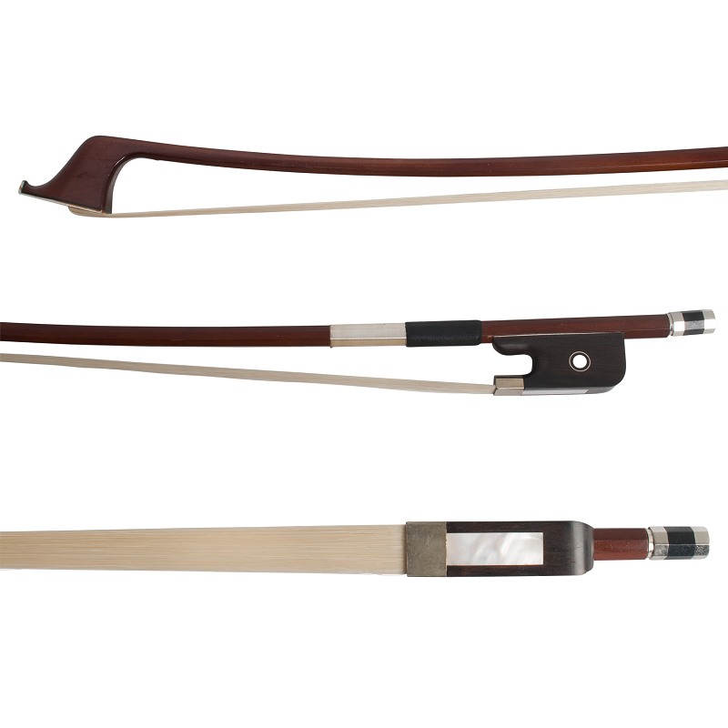 V-Parts Double Bass Bow Brazilwood Octagonal