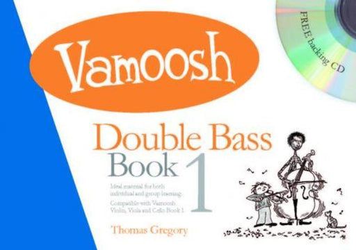 Vamoosh Double Bass Book 1 Bk/CD-Strings-Vamoosh Music-Engadine Music