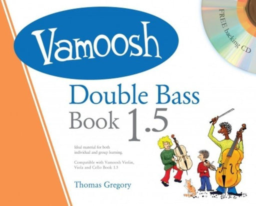 Vamoosh Double Bass Book 1.5 Bk/CD-Strings-Vamoosh Music-Engadine Music