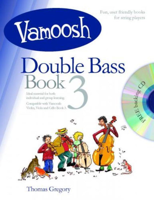 Vamoosh Double Bass Book 3 Bk/CD-Strings-Vamoosh Music-Engadine Music