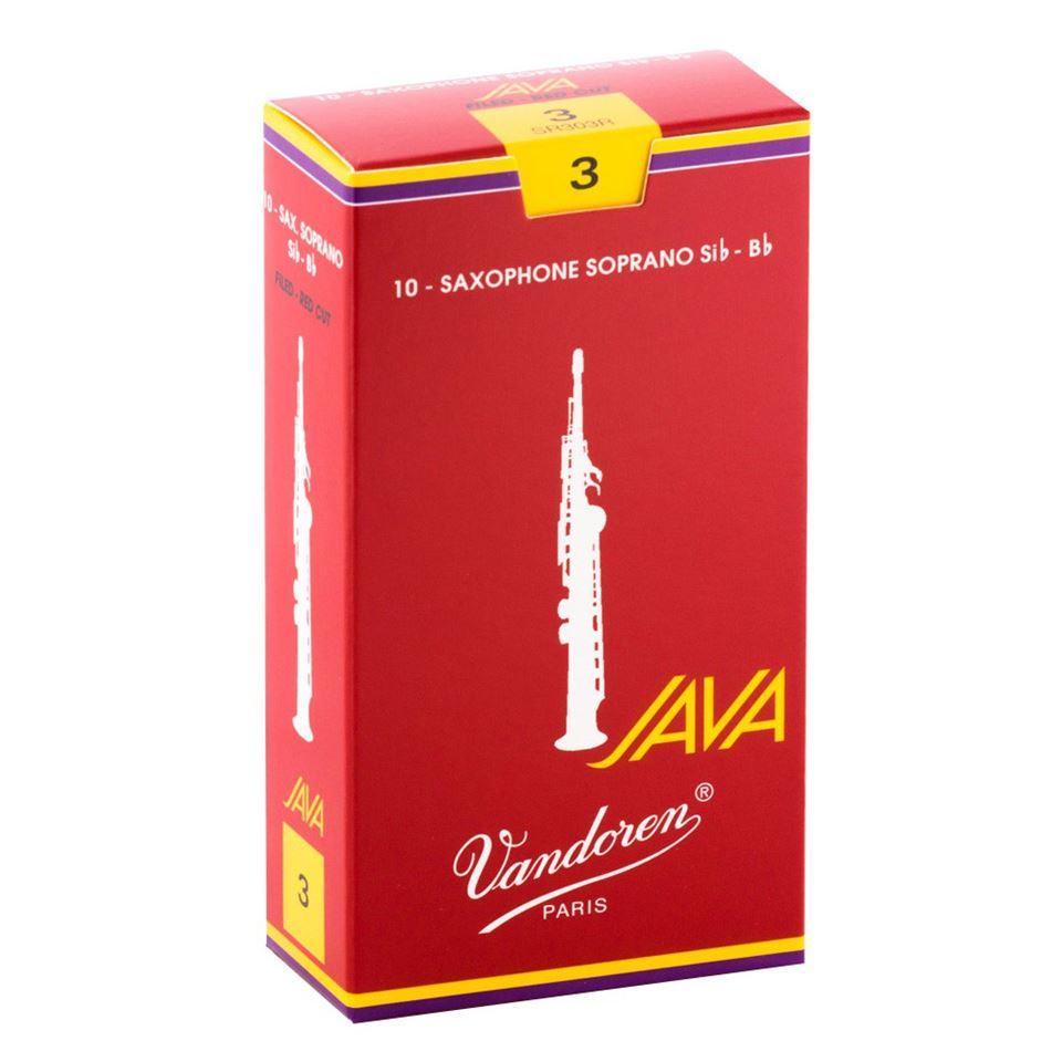 Vandoren Java Red Soprano Saxophone Reeds Box of 10