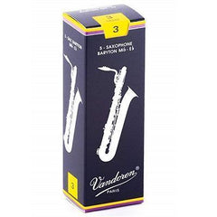 Vandoren Traditional Baritone Saxophone Reeds Box of 5-Baritone Saxophone Reeds-Vandoren-Engadine Music