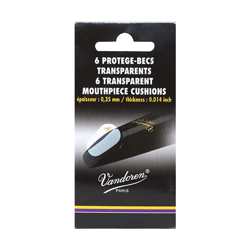 Vandoren Transparent Mouthpiece Cushion 0.35mm - Pack of 6