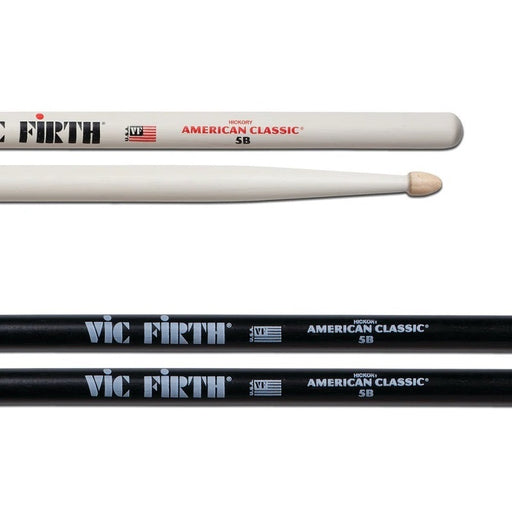 Vic Firth American Classic Series 5B Drum Sticks - Black or White