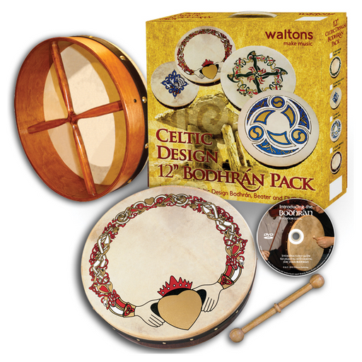 Waltons 12" Mini Bodhran Pack - Various Designs