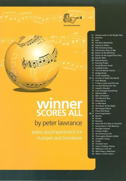 Winner Scores All Piano Accompaniment, Trumpet & Trombone-Brass-Brass Wind Publications-Engadine Music