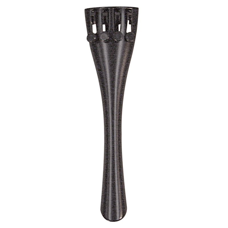 Wittner Black Alloy Cello Tailpiece with String Adjusters & Tailpiece Gut